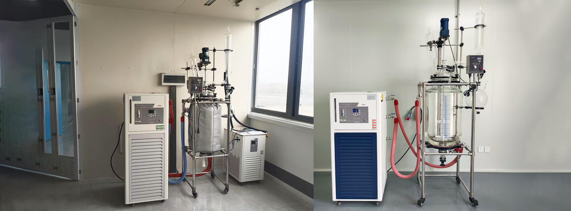 Heating and cooling chiller