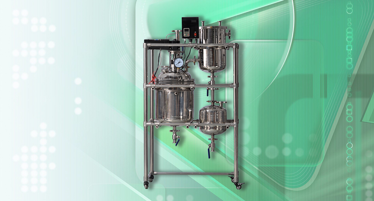 Double layer stainless steel reactor.