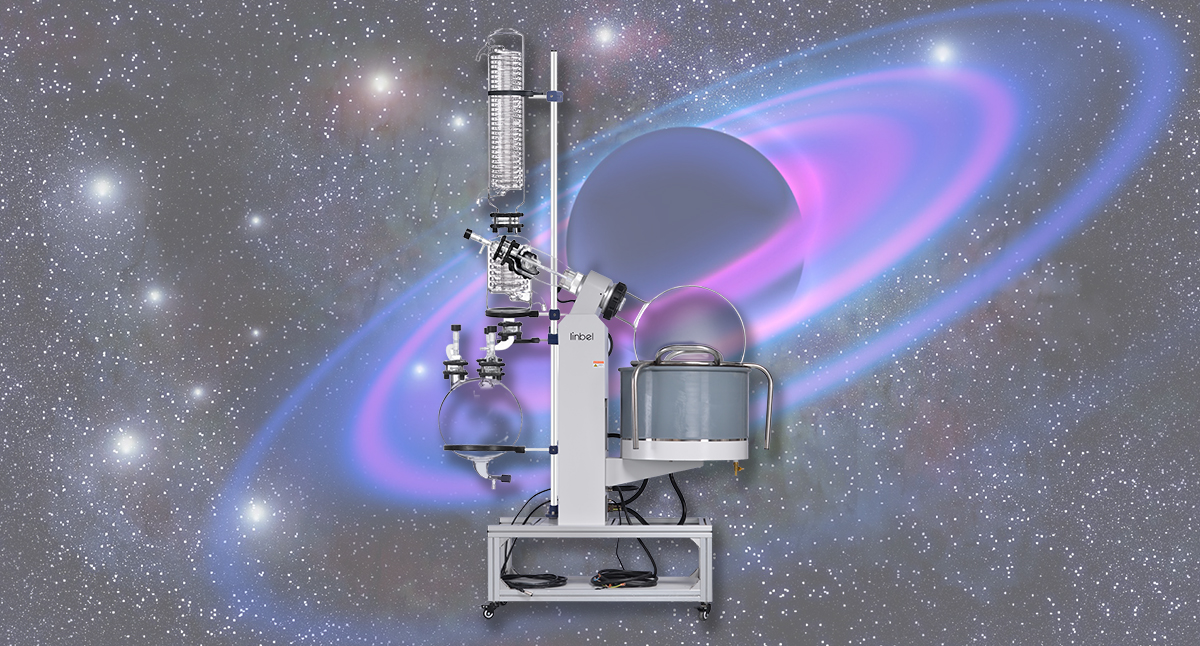 Operating method of rotary evaporator.