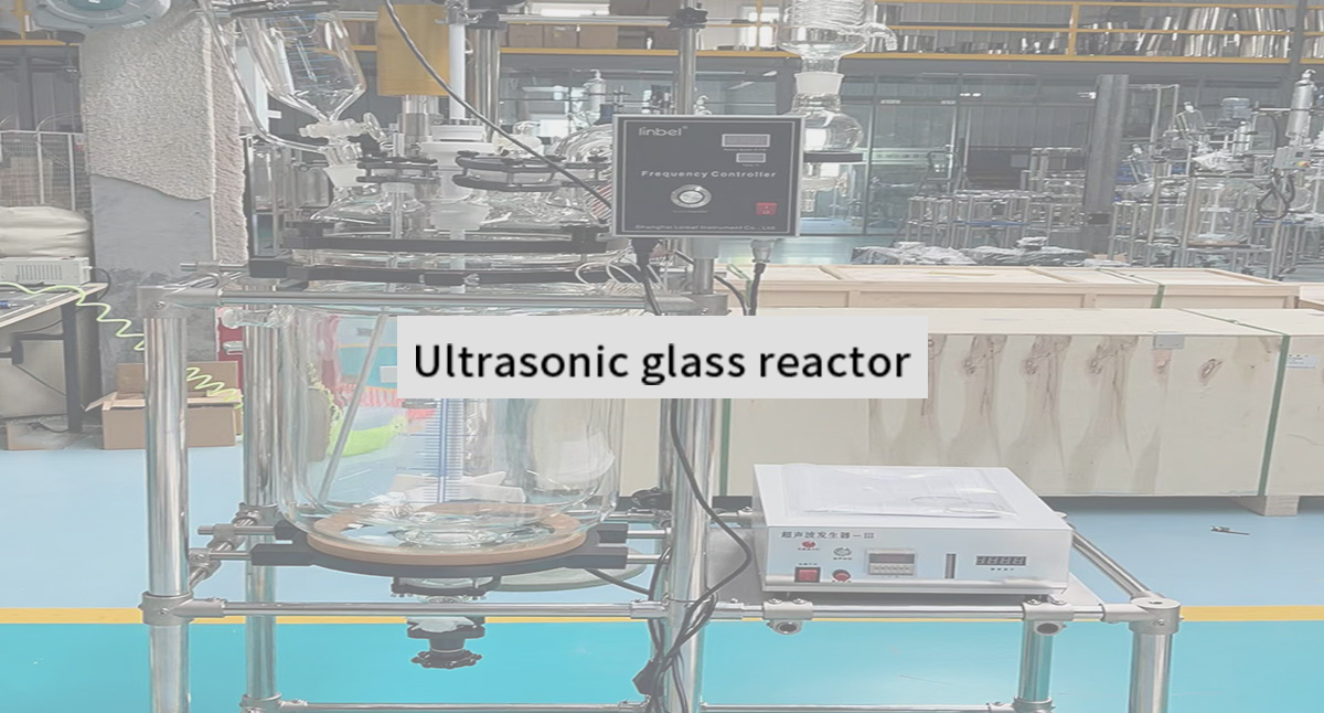 Ultrasonic glass reactor